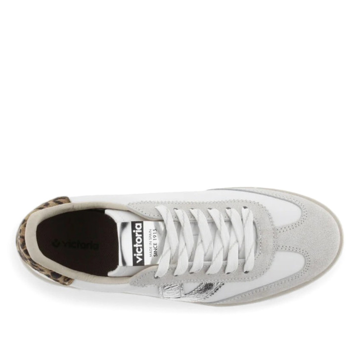 Zapatillas urban Victoria berlín ciclista efecto piel/serraje craquelado y fantasía - Querol online