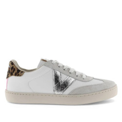 Zapatillas urban Victoria berlín ciclista efecto piel/serraje craquelado y fantasía - Querol online