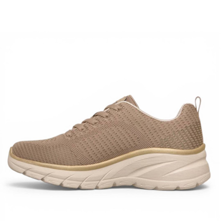 Zapatillas deportivas Skechers fashion fit 2.0-moonlight glow taupe y oro - Querol online