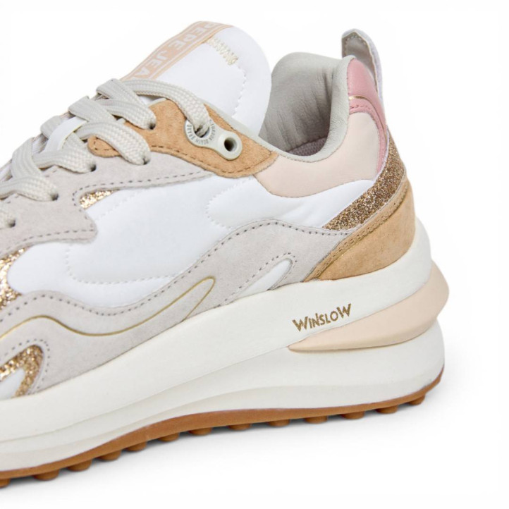 Sabatilles urban Pepe Jeans winslow glitter beix - Querol online