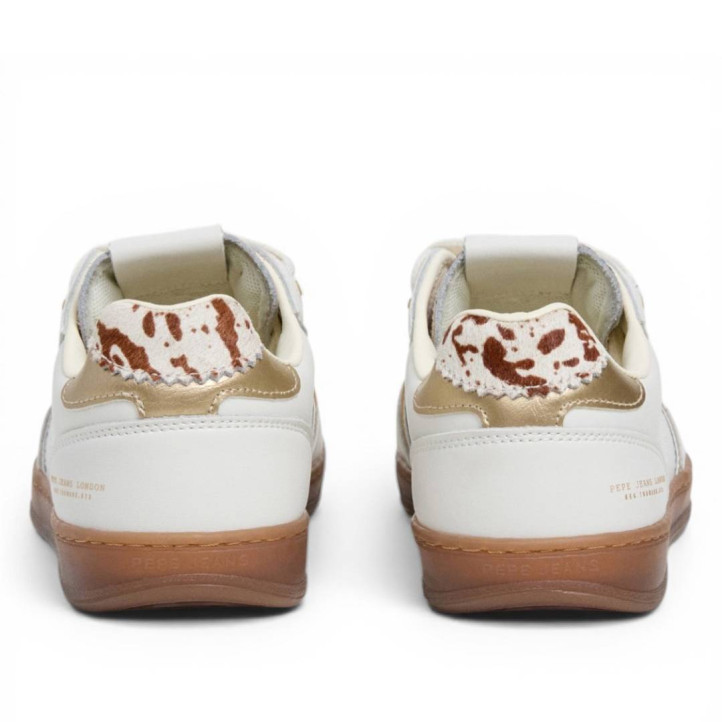 Zapatillas urban Pepe Jeans ball chic w blancas con animal print - Querol online