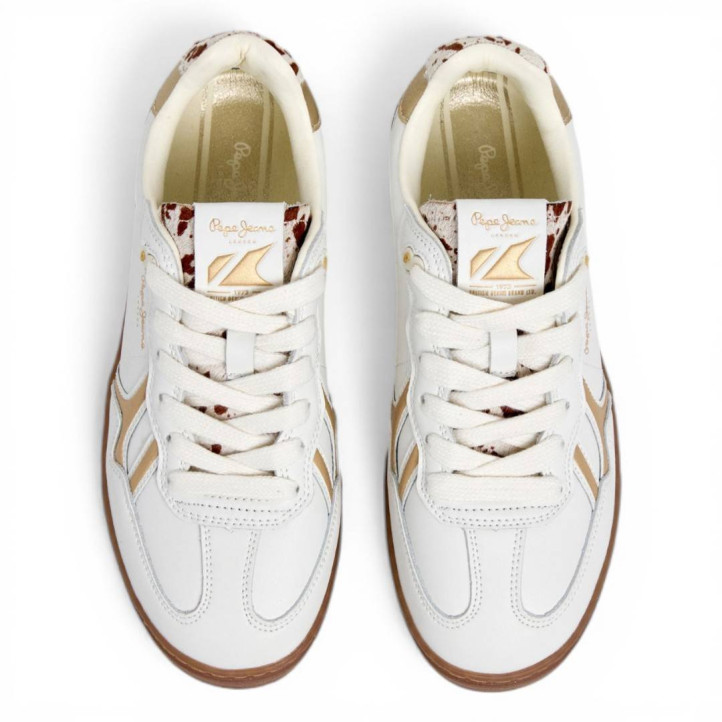 Sabatilles urban Pepe Jeans ball chic w blanques amb animal print - Querol online