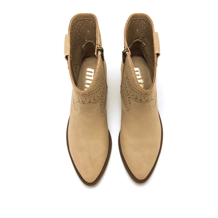 BOTINES DE MUJER MUSTANG TANUBIS BEIGE 55485 61729 - Querol online