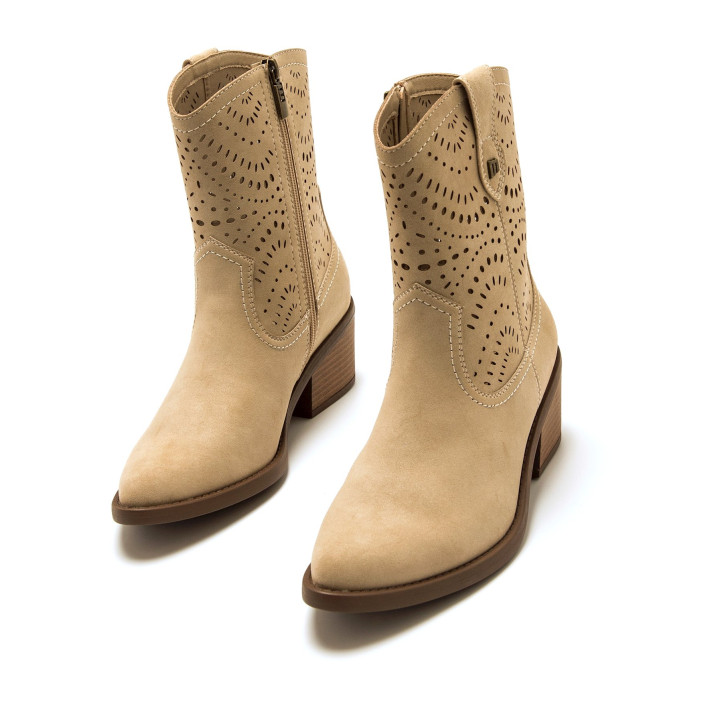 BOTINES DE MUJER MUSTANG TANUBIS BEIGE 55485 61729 - Querol online