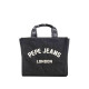 Bolso Pepe Jeans trisha negro estilo tote bag - Querol online