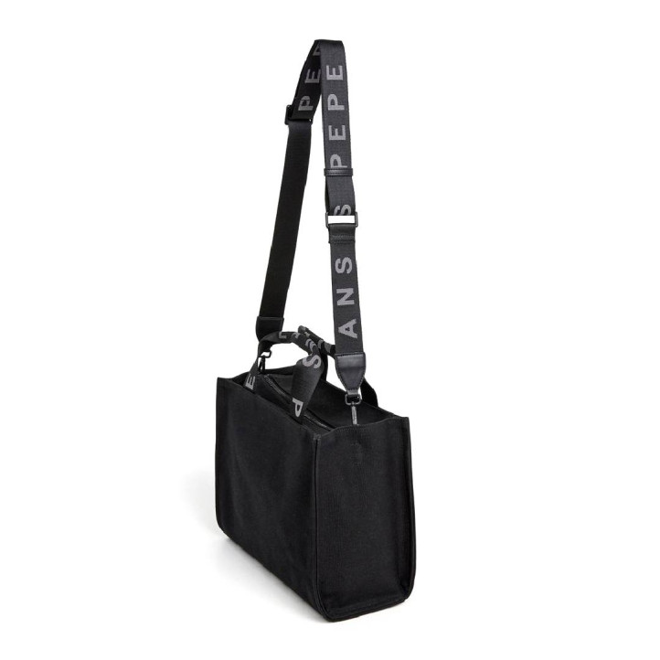 Bolso Pepe Jeans trisha negro estilo tote bag - Querol online