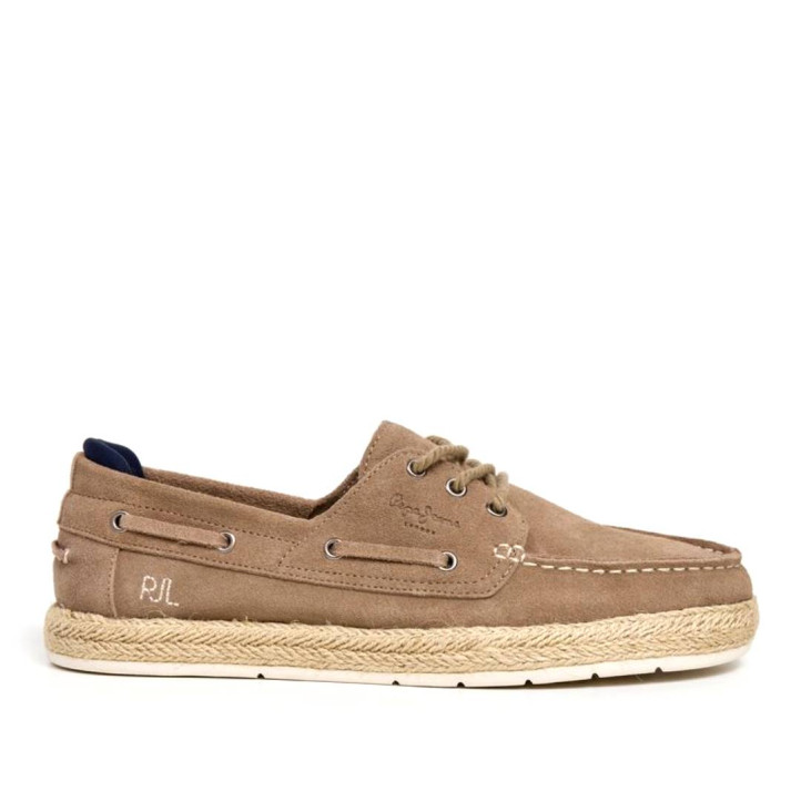 Zapatos sport Pepe Jeans porto deck marrones estilo náutico - Querol online