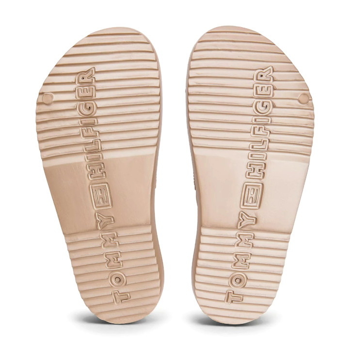 Chanclas Tommy Hilfiger rosadas con doble strap - Querol online