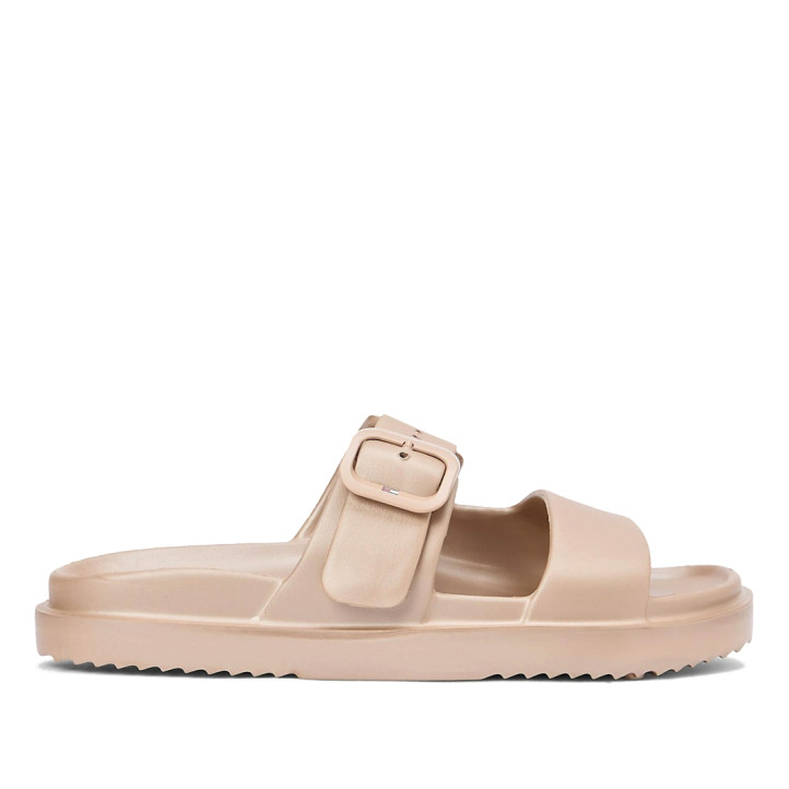 Chanclas Tommy Hilfiger rosadas con doble strap - Querol online
