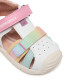 sandàlies Biomecanics 262111 blanques amb doble velcro i efecte tie dye - Querol online