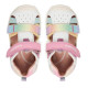 sandalias Biomecanics 262111 blancas con doble velcro y efecto tie dye - Querol online