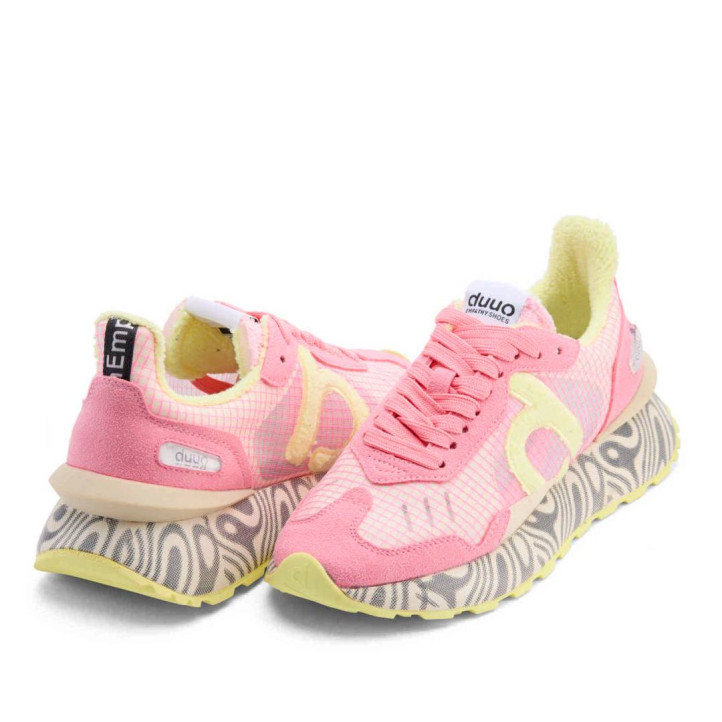 Zapatillas urban Duuo sensei moon neon rosas y amarillas - Querol online