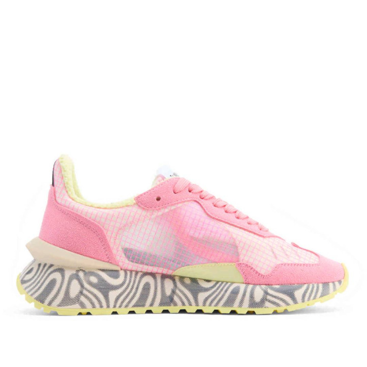 Zapatillas urban Duuo sensei moon neon rosas y amarillas - Querol online