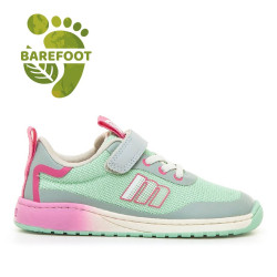 Sabatilles esport Mustang free turqueses amb detalls roses barefoot - Querol online