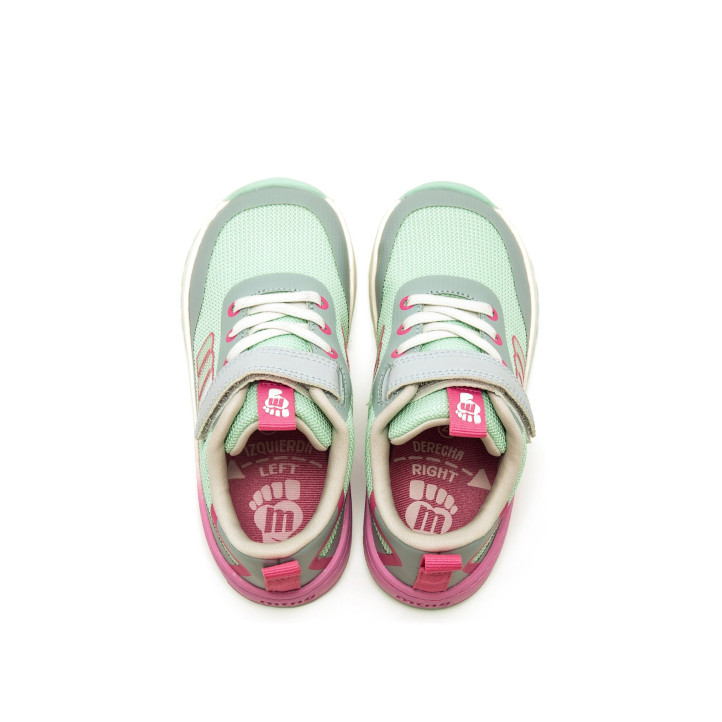 Sabatilles esport Mustang free turqueses amb detalls roses barefoot - Querol online