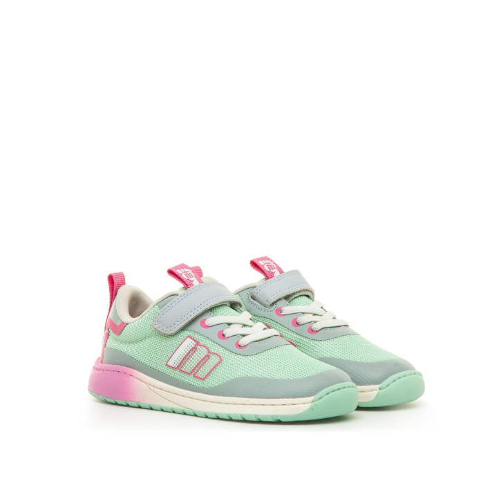 Sabatilles esport Mustang free turqueses amb detalls roses barefoot - Querol online