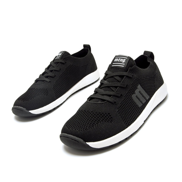Zapatillas deportivas Mustang free apolo negras de malla barefoot - Querol online