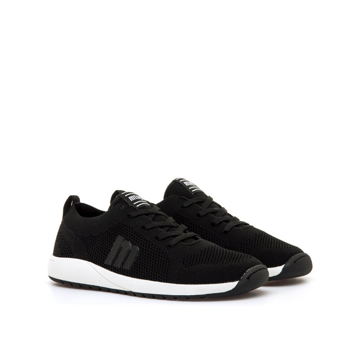 Zapatillas deportivas Mustang free apolo negras de malla barefoot - Querol online