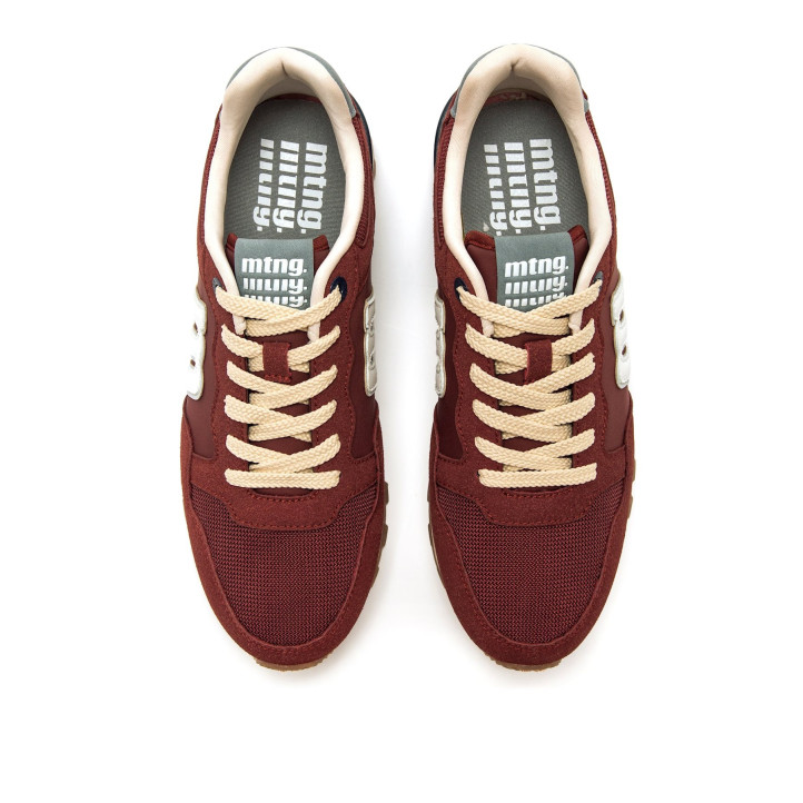 Sabatilles esportives Mustang joggo track burdeus d'inspiració retro - Querol online