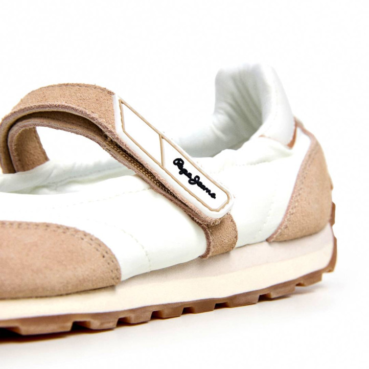 Ballarines Pepe Jeans jane soft blanques i beix estil mercedita - Querol online