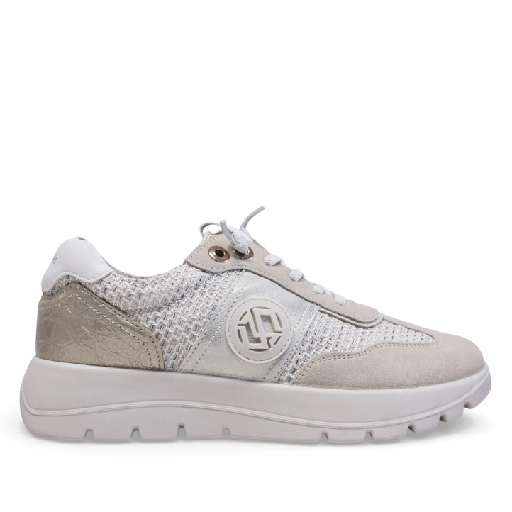 Zapatillas urban Mysoft metalizadas con cordones de goma estilo slip on - Querol online