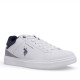 Zapatillas deportivas U.S. POLO ASSN. byron blancas con paneles grises y azules - Querol online