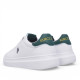 Zapatillas deportivas U.S. POLO ASSN. cody blancas con panel trasero en verde oscuro - Querol online