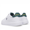 Zapatillas deportivas U.S. POLO ASSN. cody blancas con panel trasero en verde oscuro