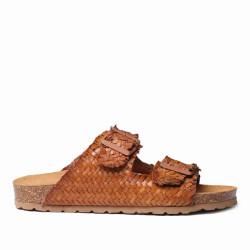 Sandàlies planes TONI PONS guam-te cuir amb sivelles tipus bio - Querol online