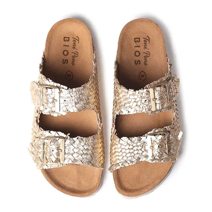 Sandàlies planes TONI PONS guam-te platí amb sivelles tipus bio - Querol online