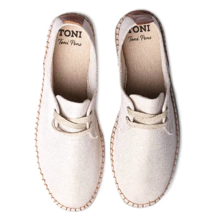 Alpargatas TONI PONS dixon crudas con cordones - Querol online