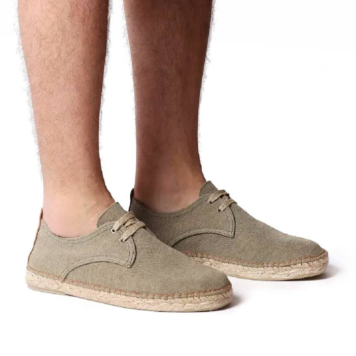 Alpargatas TONI PONS dixon kaquis con cordones - Querol online