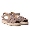 Sandalias planas TONI PONS elena taupe estilo cangrejera