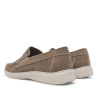 Sabates sport Imac taupe estil mocasí serratge amb sola blanca