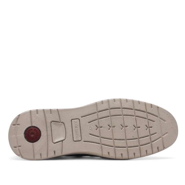 Sabates sport Imac taupe estil mocasí serratge amb sola blanca - Querol online