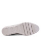 Zapatillas cuña Treintas beige estilo calcetín con paneles tornasolados y cordones elásticos - Querol online