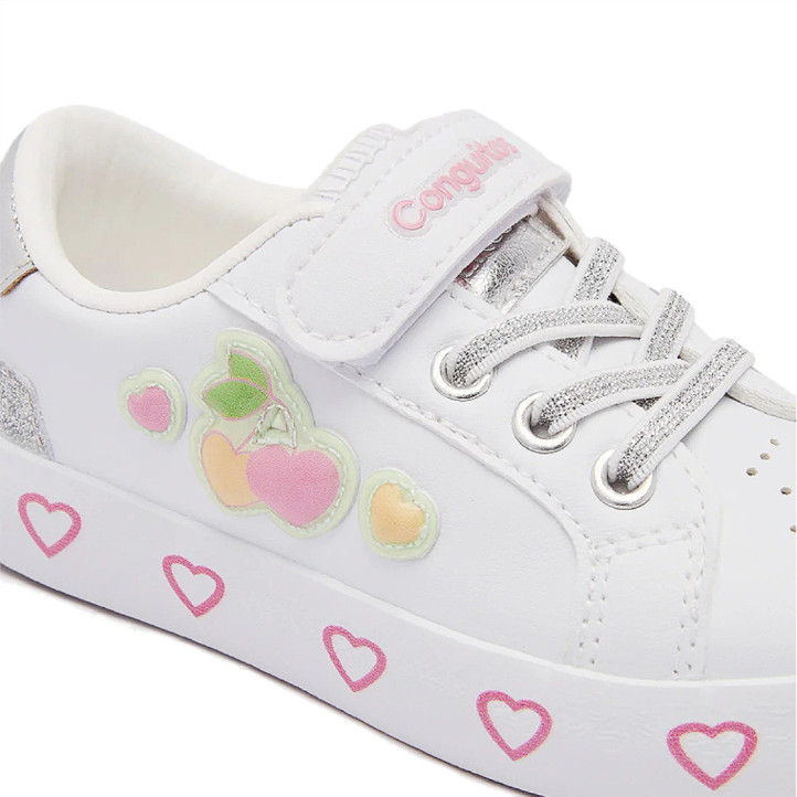 Sabatilles esport Conguitos blanques glow cireres - Querol online