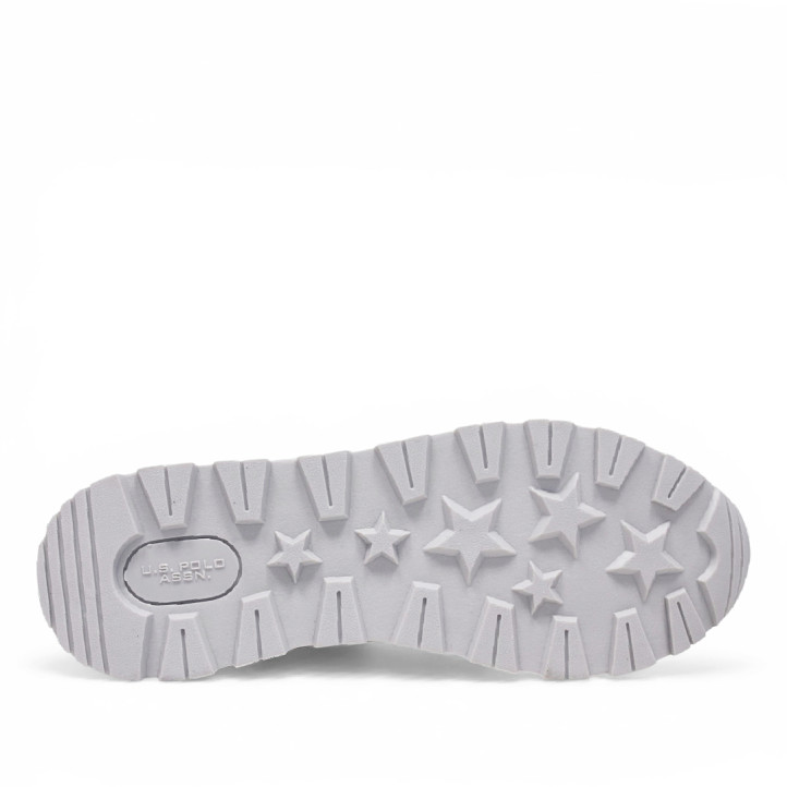 Sabatilles urban U.S. POLO ASSN. rita blanques amb detalls platejats i plataforma - Querol online