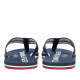 Xancles Tommy Hilfiger blaves amb tires textil trenades - Querol online