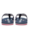 Chanclas Tommy Hilfiger azules con tiras textil trenzadas