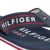 Chanclas Tommy Hilfiger azules con tiras textil trenzadas