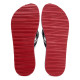 Chanclas Tommy Hilfiger azules con tiras textil trenzadas y rebordes en blanco - Querol online