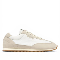 Zapatillas urban Ecoalf denver off white con detalles beige - Querol online