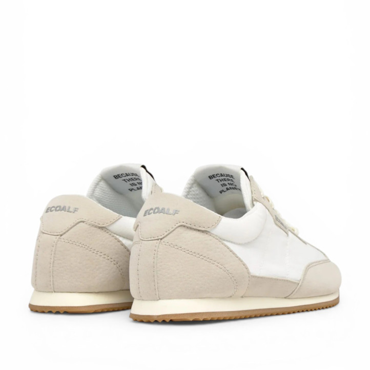 Zapatillas urban Ecoalf denver off white con detalles beige - Querol online