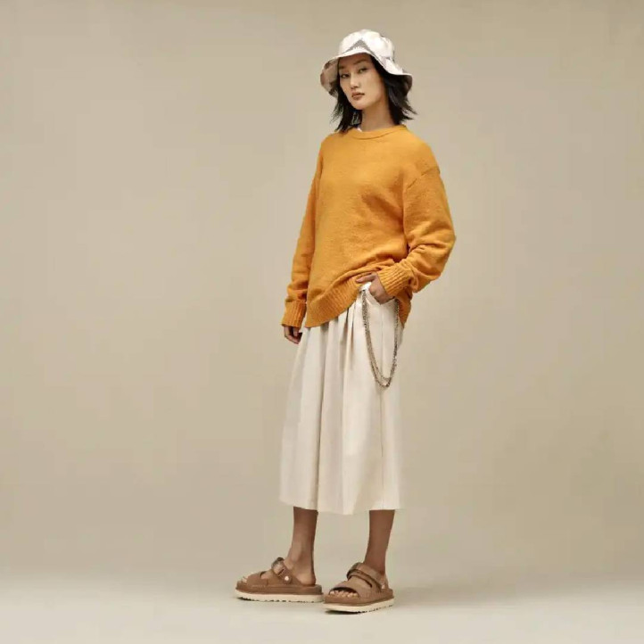 Sandalias plataformas UGG goldenstar glide chestnut - Querol online