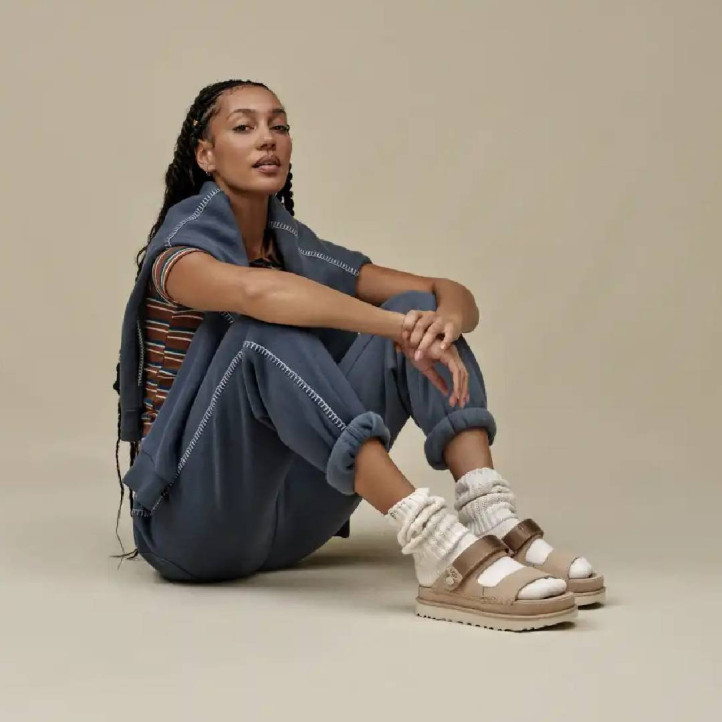 Sandalias plataformas UGG goldenstar glide sand - Querol online