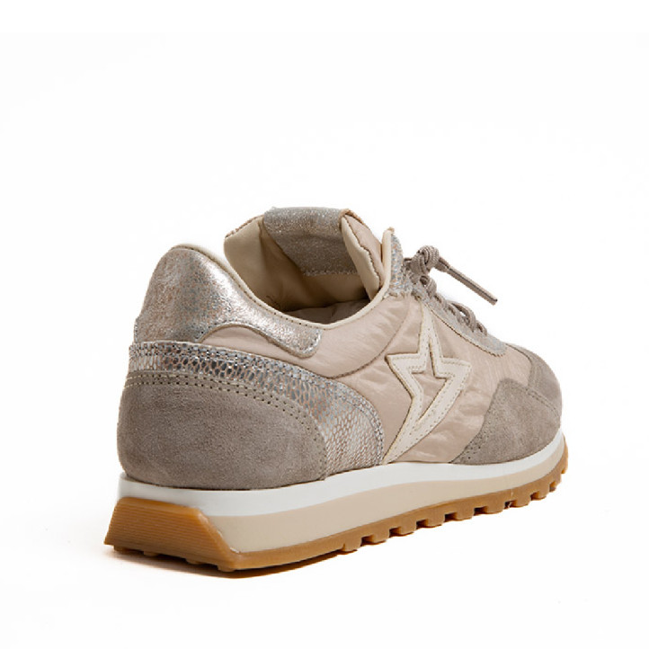 Zapatillas urban Cetti ante mesh old rose con estrella y cordón elástico - Querol online