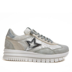 Zapatillas urban Cetti sioux dolce blanco con lentejuelas - Querol online