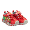 sandalias Bull Boys rojas t-rex con luces