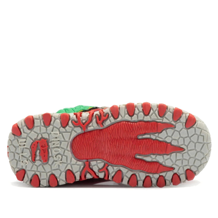 sandalias Bull Boys rojas t-rex con luces - Querol online